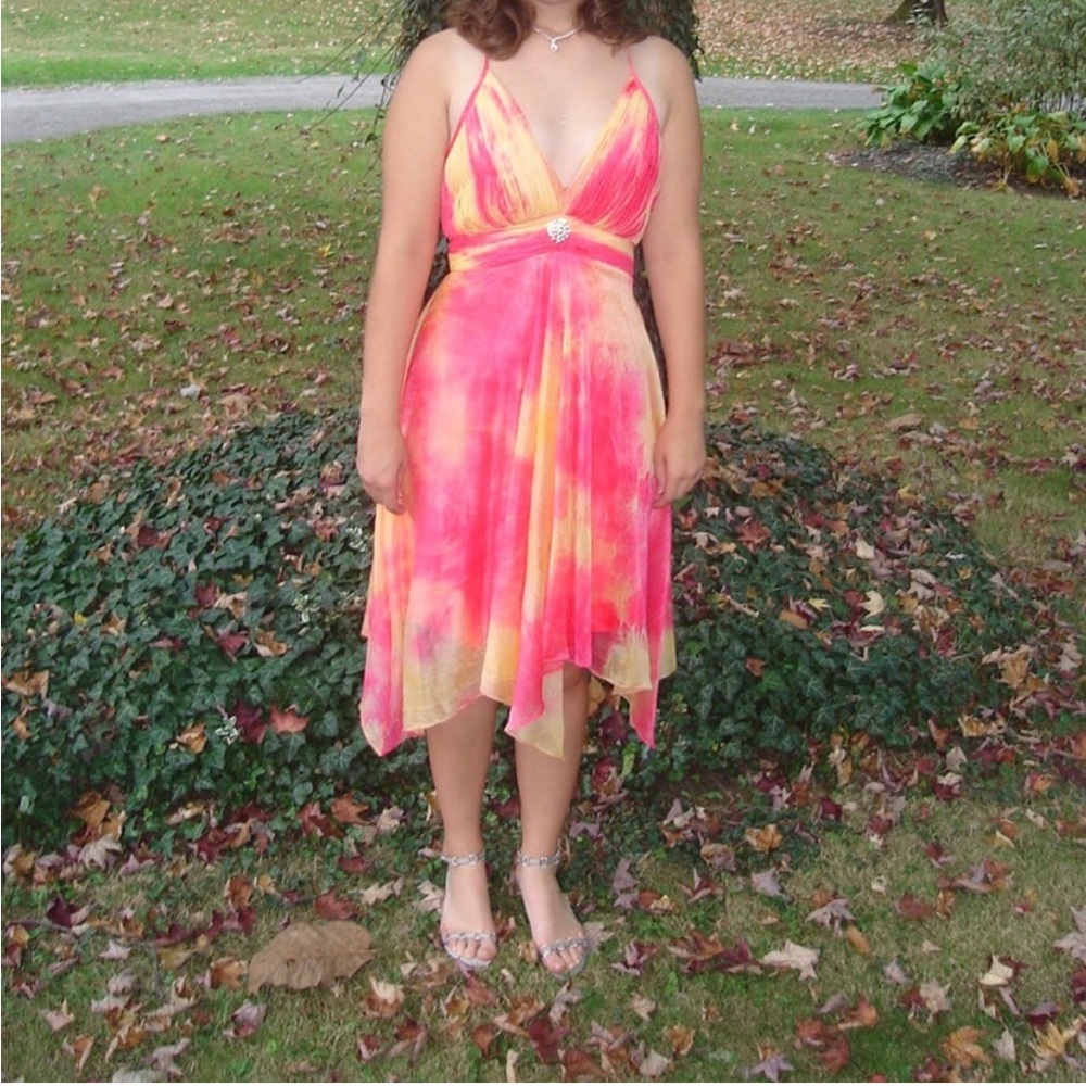 Xtreme tie-dye formal dress